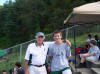 Coach Pantas with Aubrey Collins, 6th 110M H, 2009 NW Conf Champs