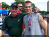 Cade Liverman, with Coach Pantas, 2004 Double State Champion 110 and 300M Hurdles 4A