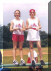Lori Cooper (left) and Laura Clapps 2001 Junior Olympics